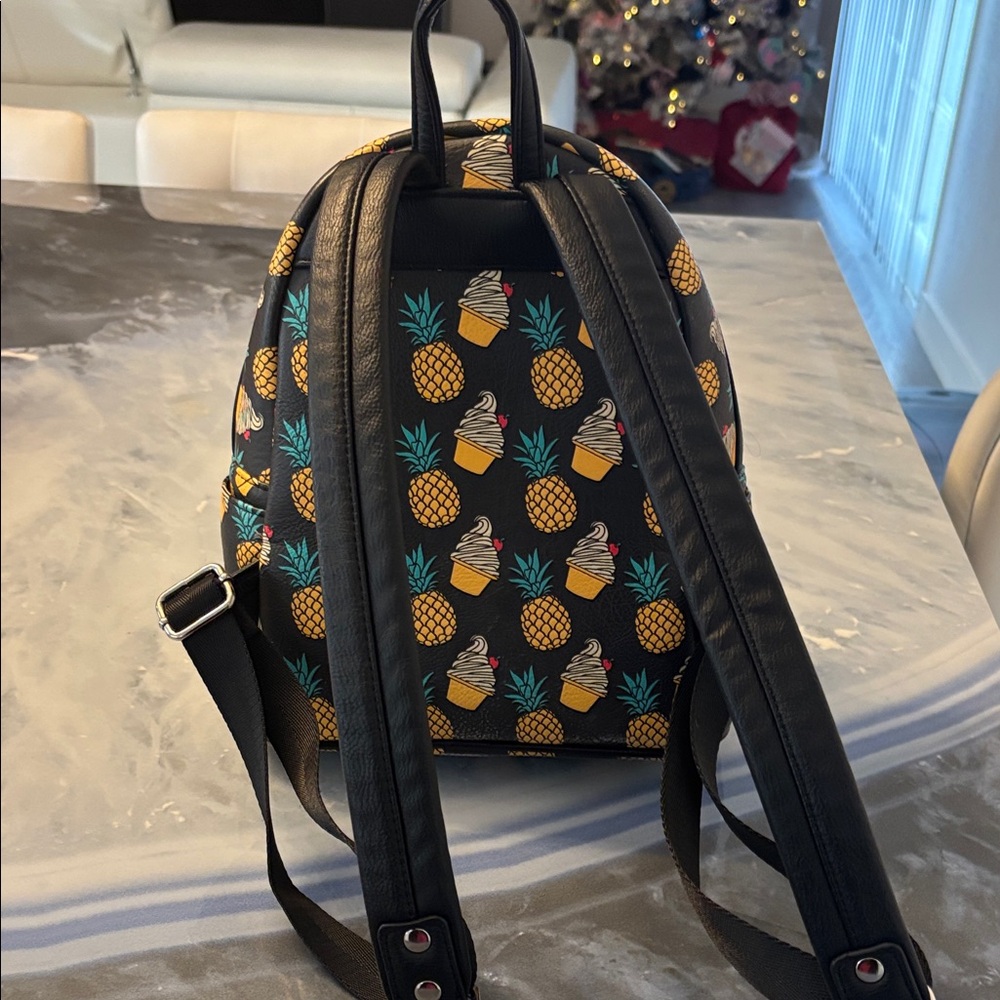 Loungefly Black and Yellow Dole Whip Pineapple Backpack - Picture 2 of 10